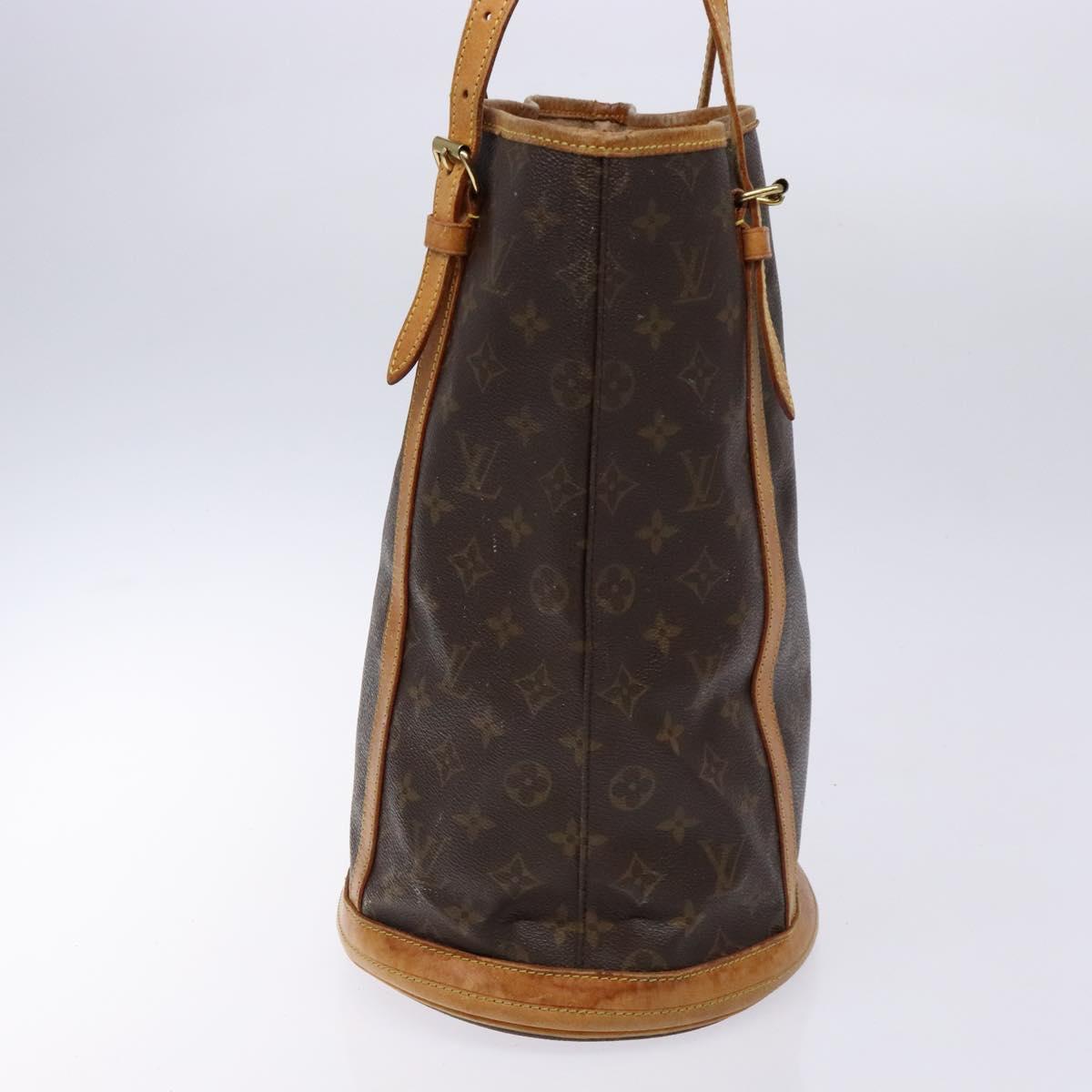 LOUIS VUITTON Monogram Bucket GM Shoulder Bag M42236 LV Auth 139423