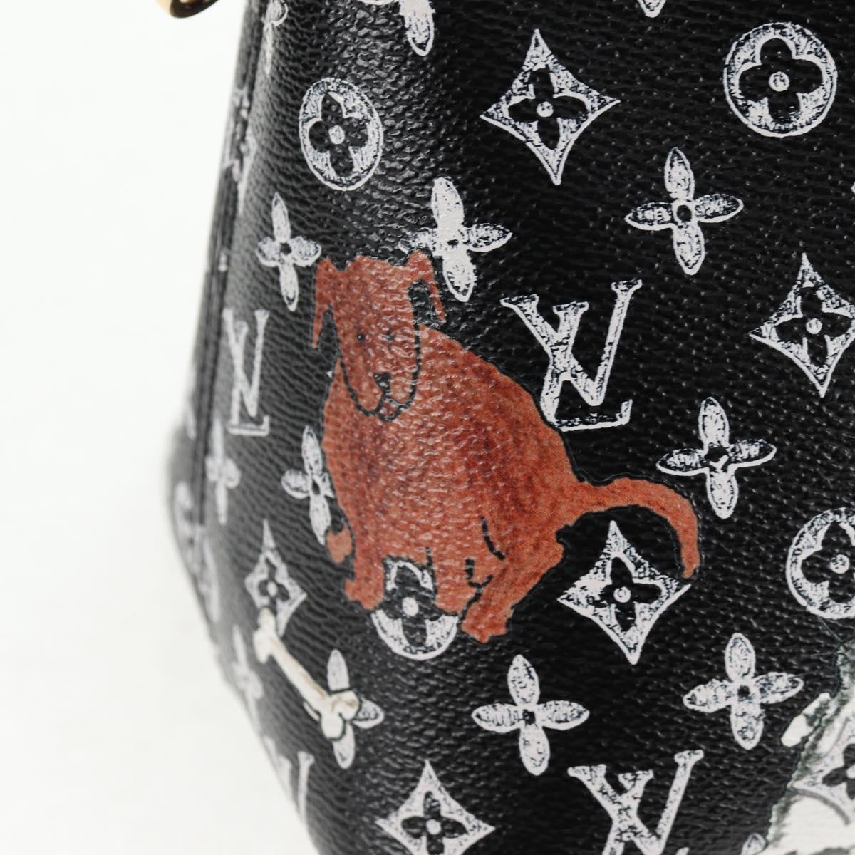 LOUIS VUITTON Catgram Alma Soup Hand Bag Black M44403 LV Auth 139431SM