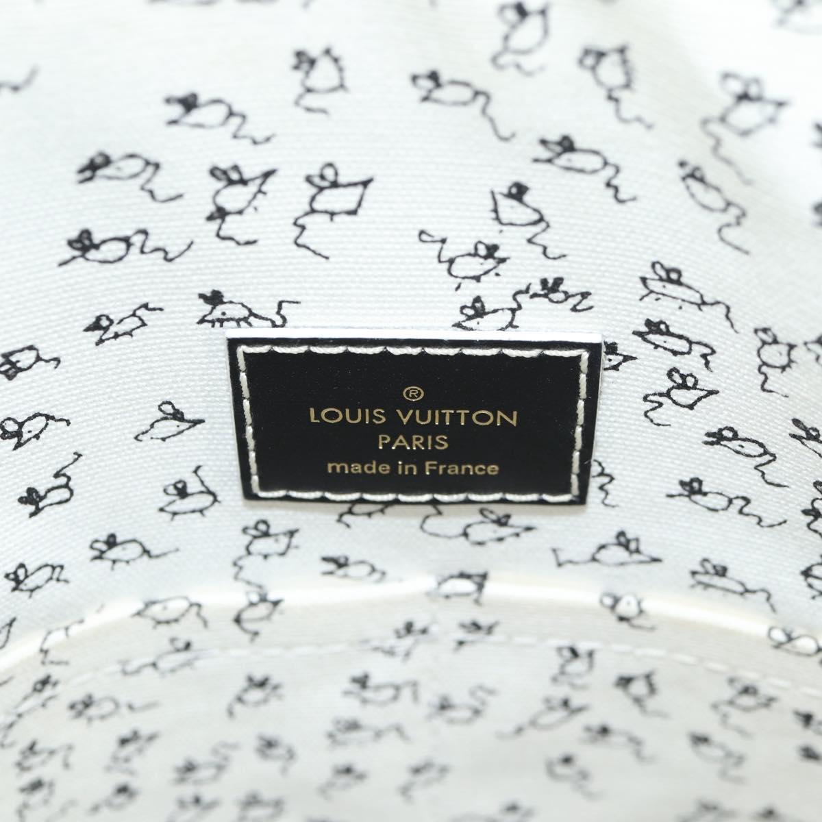 LOUIS VUITTON Catgram Alma Soup Hand Bag Black M44403 LV Auth 139431SM