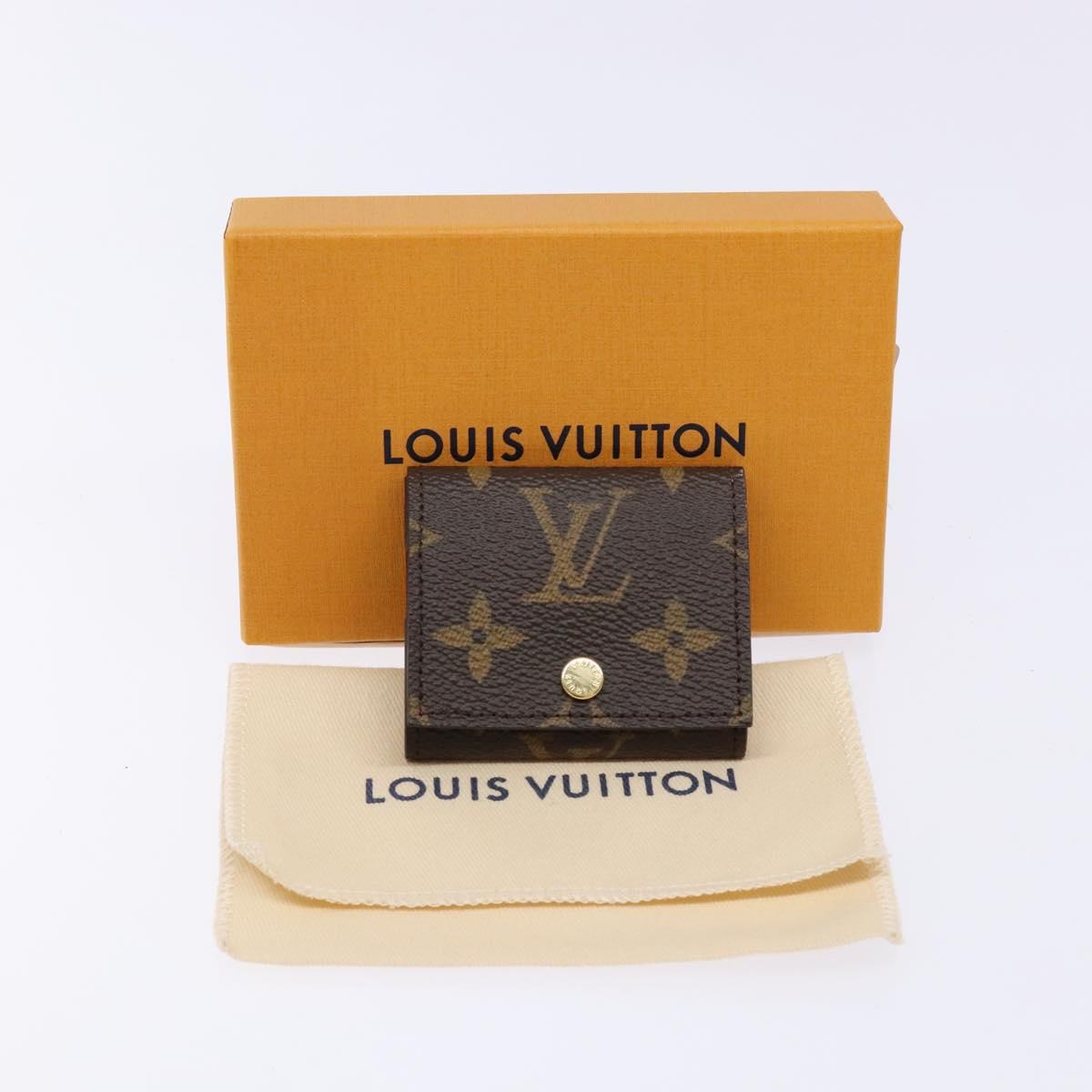 LOUIS VUITTON Monogram Etui Ektur Earphone case Fuchsia M61476 LV Auth 139432