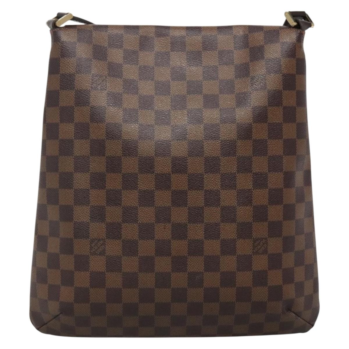 LOUIS VUITTON Damier Ebene Musette Shoulder Bag N51302 LV Auth 139470