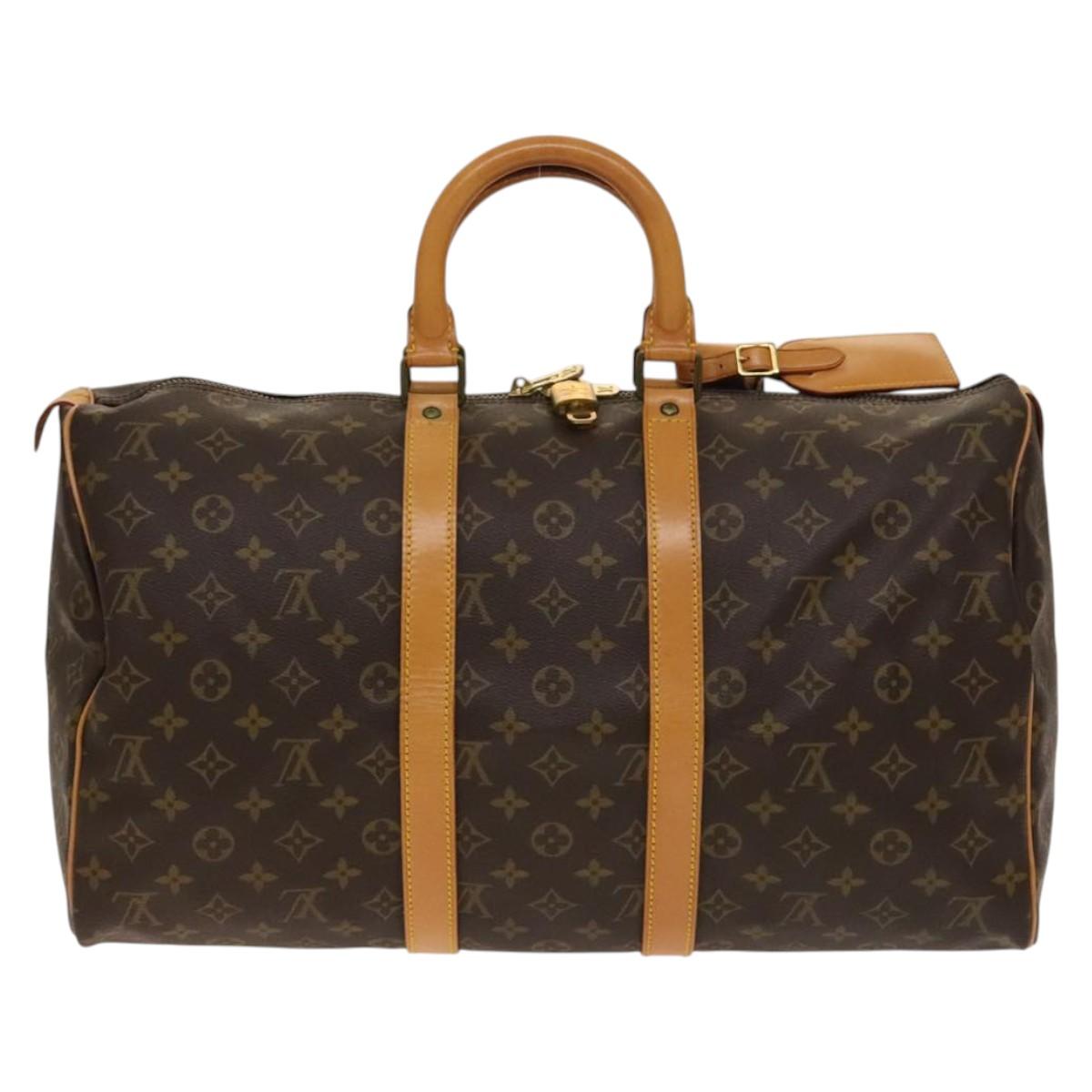 LOUIS VUITTON Monogram Keepall 45 Boston Bag M41428 LV Auth 139474