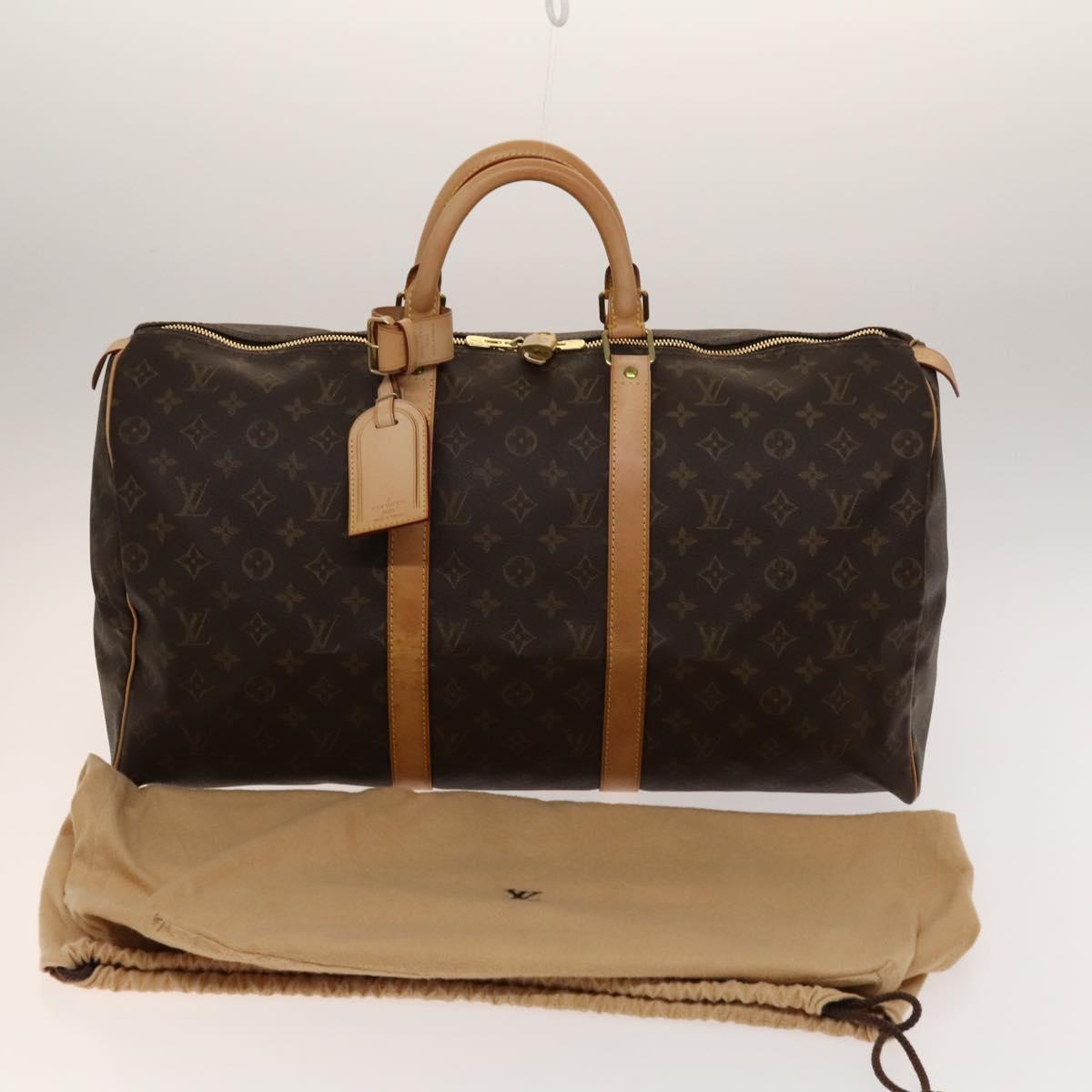 LOUIS VUITTON Monogram Keepall 50 Boston Bag M41426 LV Auth 139475