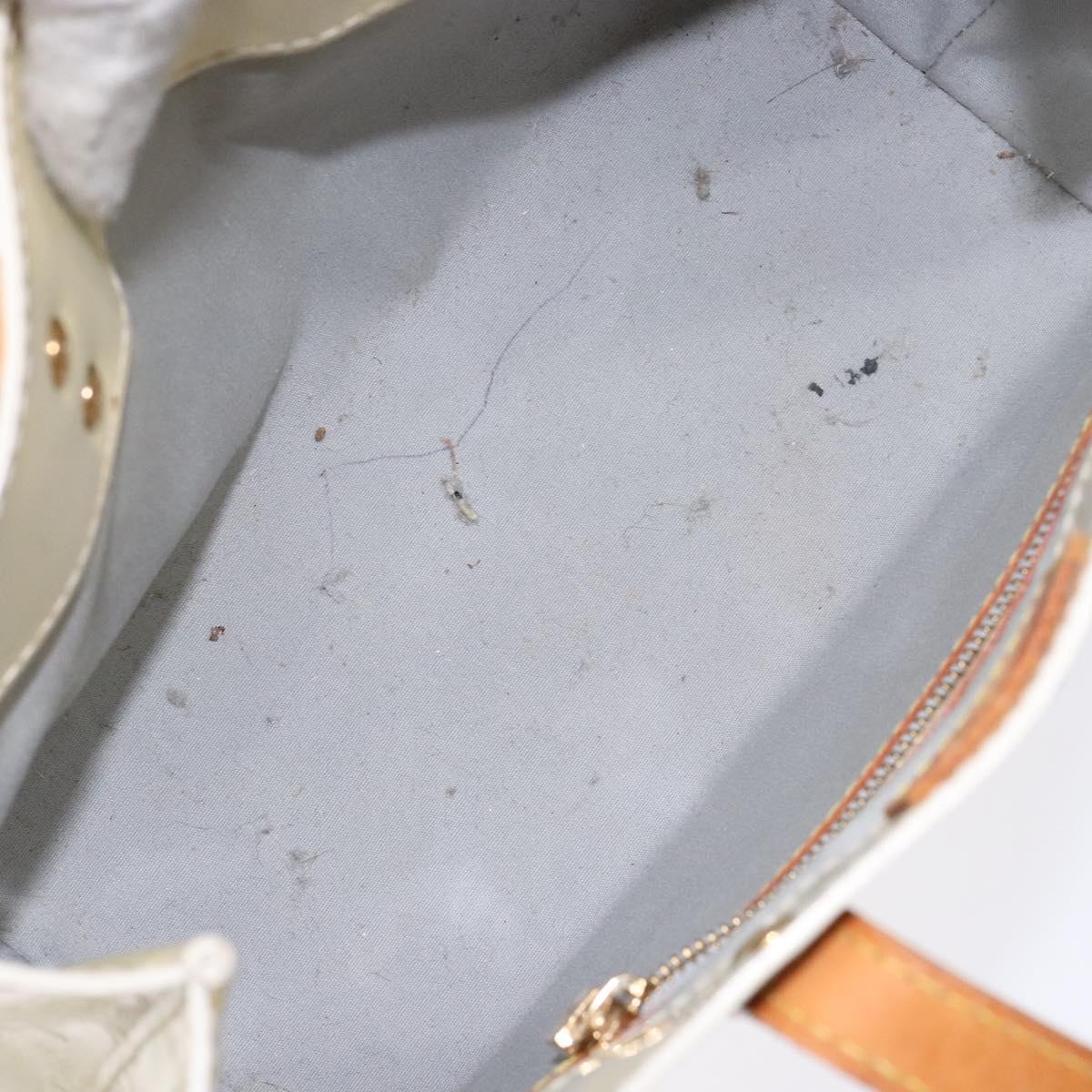 LOUIS VUITTON Monogram Vernis Reade PM Hand Bag Perle M91336 LV Auth 139500