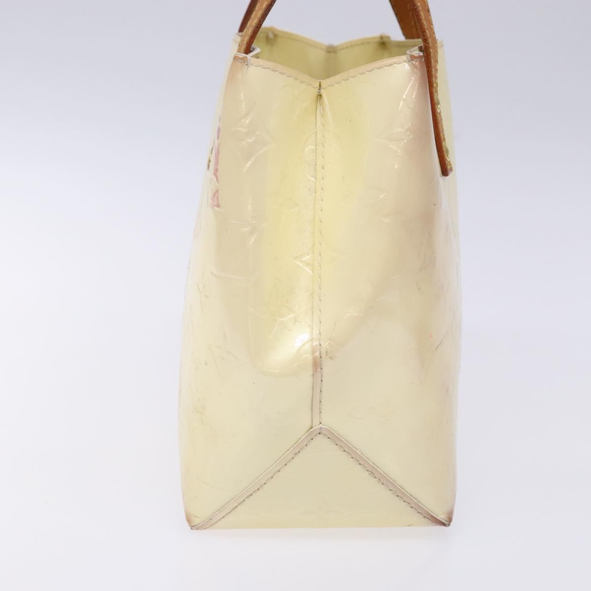 LOUIS VUITTON Monogram Vernis Reade PM Hand Bag Perle M91336 LV Auth 139500