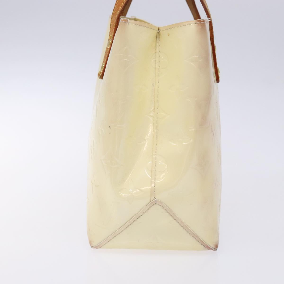 LOUIS VUITTON Monogram Vernis Reade PM Hand Bag Perle M91336 LV Auth 139500