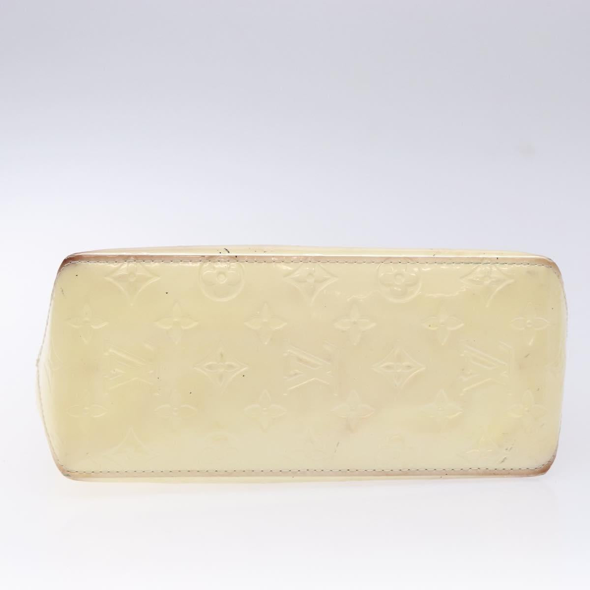 LOUIS VUITTON Monogram Vernis Reade PM Hand Bag Perle M91336 LV Auth 139500