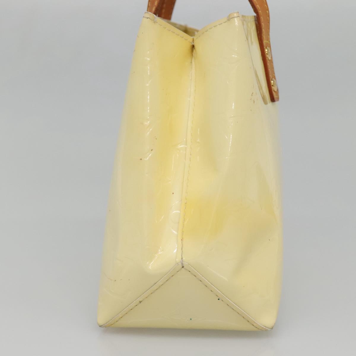 LOUIS VUITTON Monogram Vernis Reade PM Hand Bag Perle M91336 LV Auth 139501