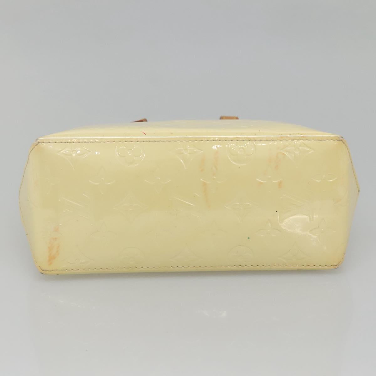 LOUIS VUITTON Monogram Vernis Reade PM Hand Bag Perle M91336 LV Auth 139501