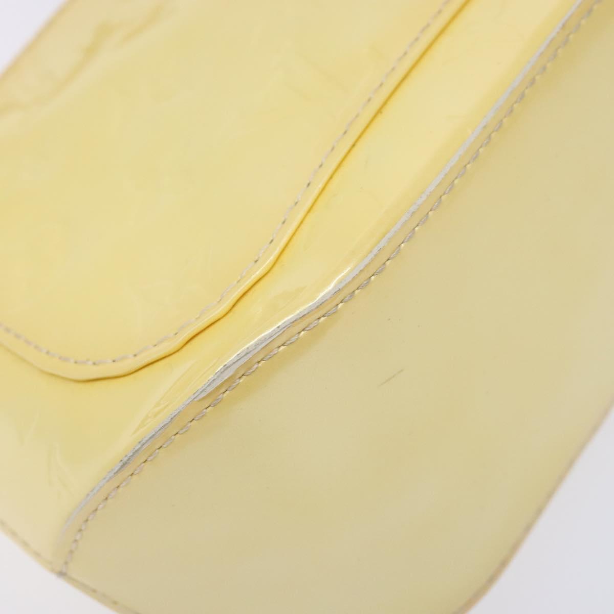 LOUIS VUITTON Monogram Vernis Minna Street Shoulder Bag Perle M91509 Auth 139504