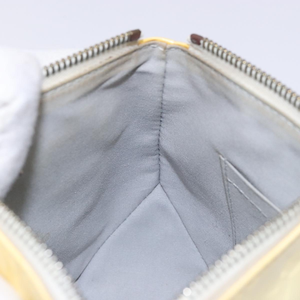 LOUIS VUITTON Monogram Vernis Minna Street Shoulder Bag Perle M91509 Auth 139504