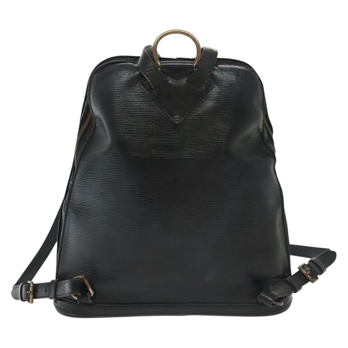 LOUIS VUITTON Epi Gobelins Backpack Black M52292 LV Auth 139517