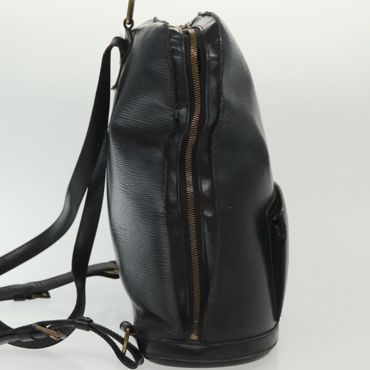 LOUIS VUITTON Epi Gobelins Backpack Black M52292 LV Auth 139517