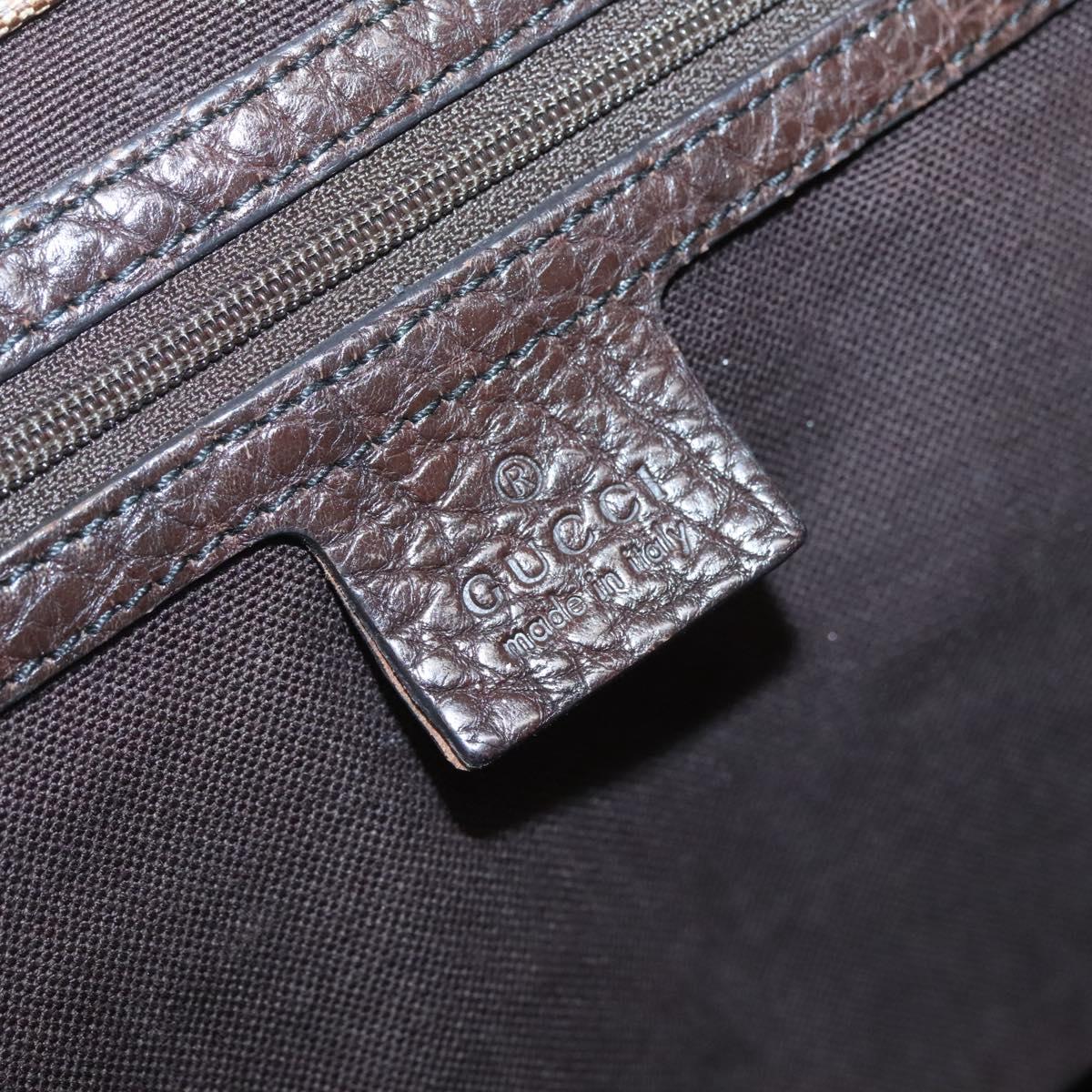 GUCCI GG Crystal Tote Bag Coated Canvas Beige Gold 207291 Auth 139548