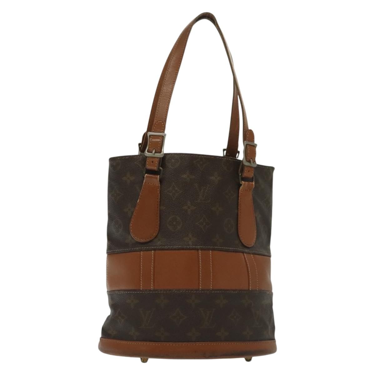 LOUIS VUITTON Monogram Bucket PM Shoulder Bag USA limited M42238 LV Auth 139550