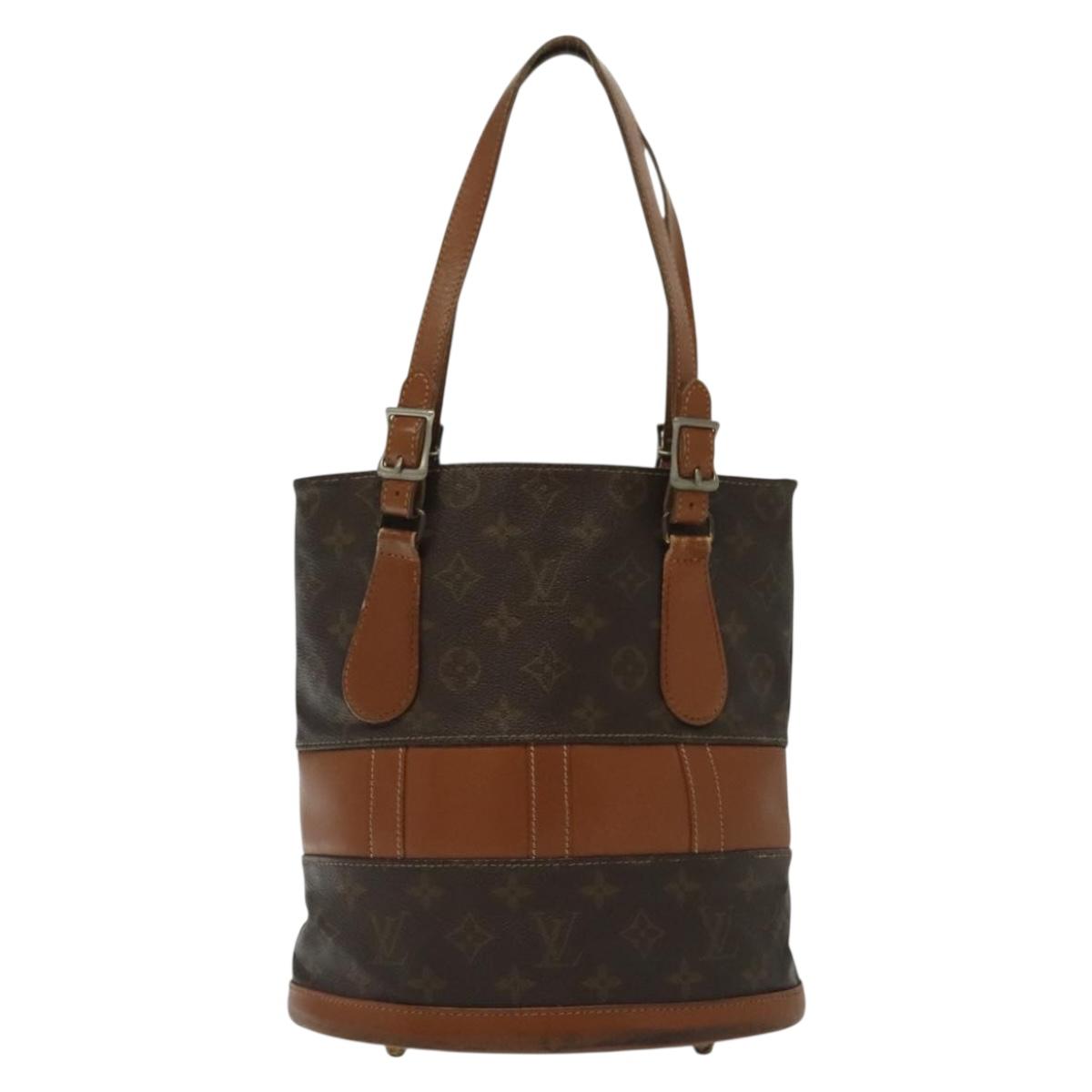 LOUIS VUITTON Monogram Bucket PM Shoulder Bag USA limited M42238 LV Auth 139550
