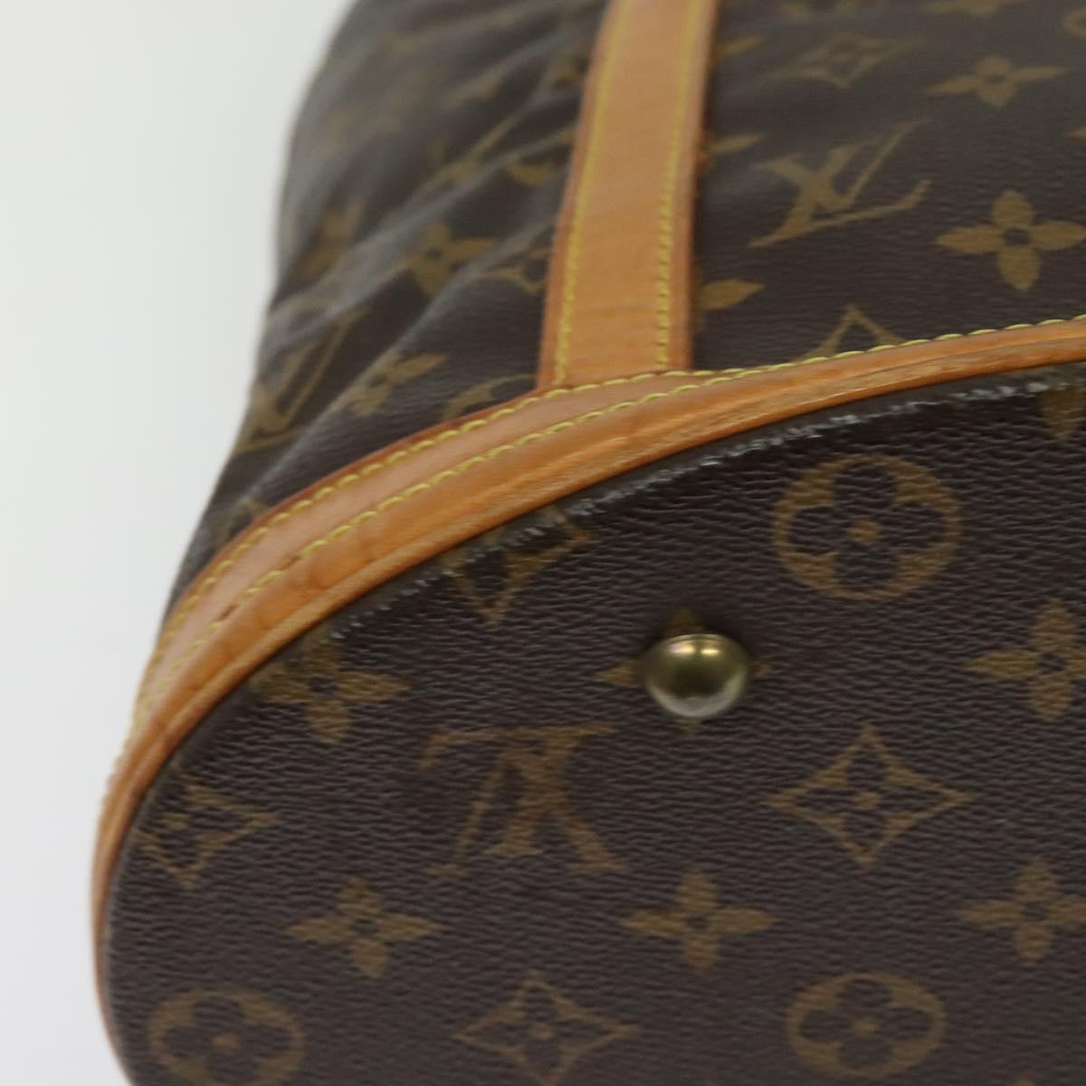 LOUIS VUITTON Monogram Bucket GM Shoulder Bag M42236 LV Auth 139551