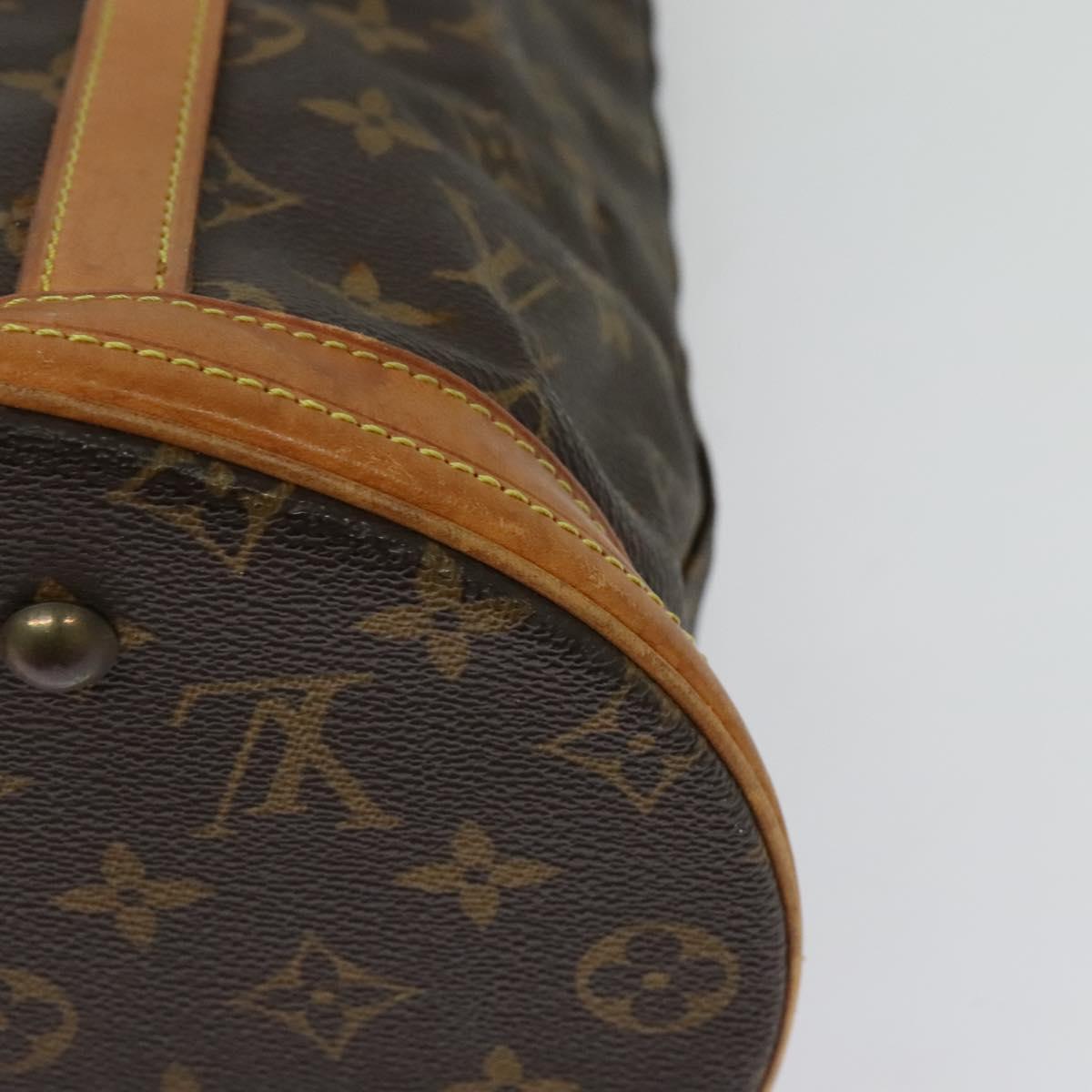 LOUIS VUITTON Monogram Bucket GM Shoulder Bag M42236 LV Auth 139551