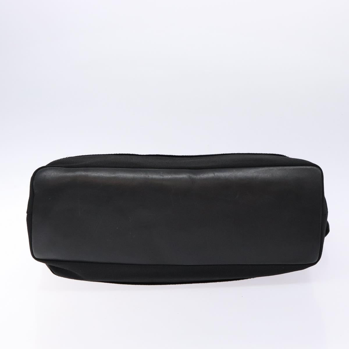 Salvatore Ferragamo Vala Tote Bag Nylon Black Gold Auth 139557