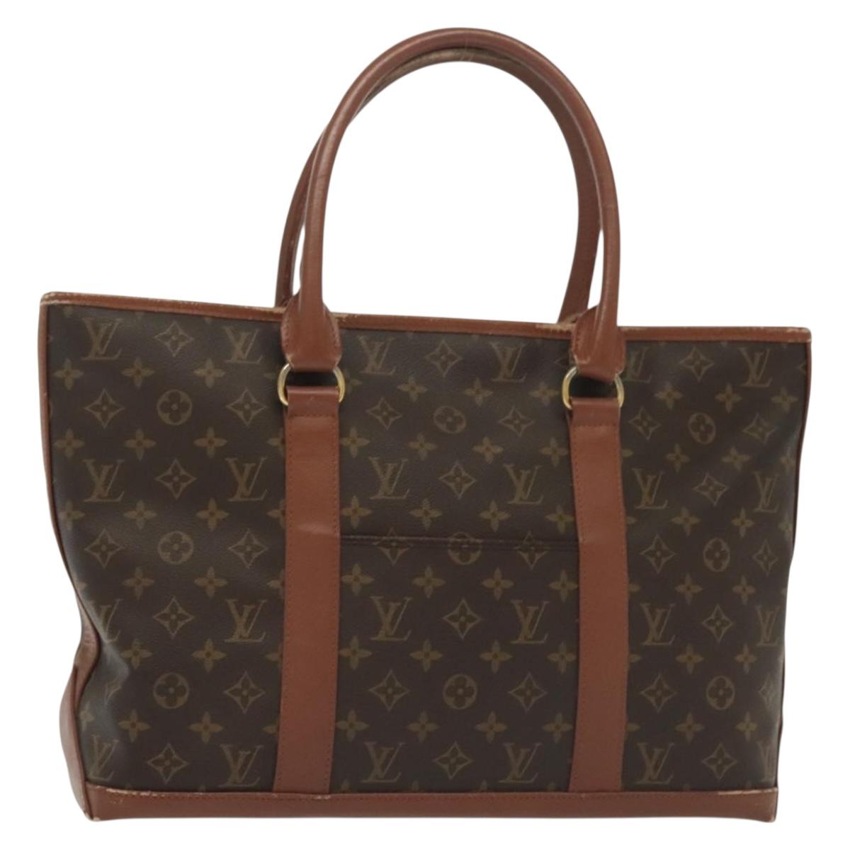 LOUIS VUITTON Monogram Sac Weekend PM Hand Bag M42425 LV Auth 139558