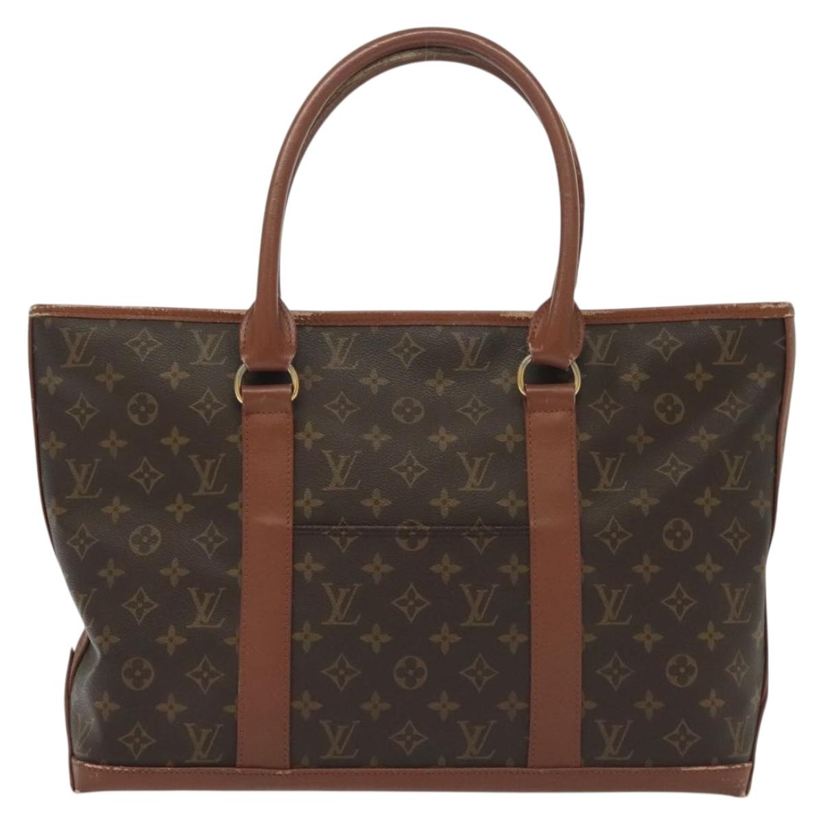 LOUIS VUITTON Monogram Sac Weekend PM Hand Bag M42425 LV Auth 139558