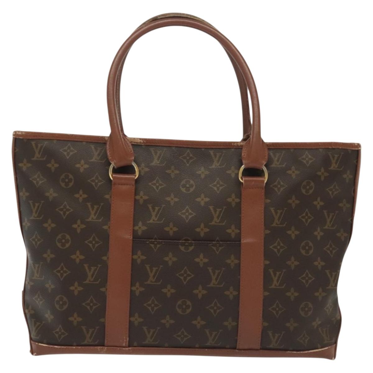 LOUIS VUITTON Monogram Sac Weekend PM Hand Bag M42425 LV Auth 139558