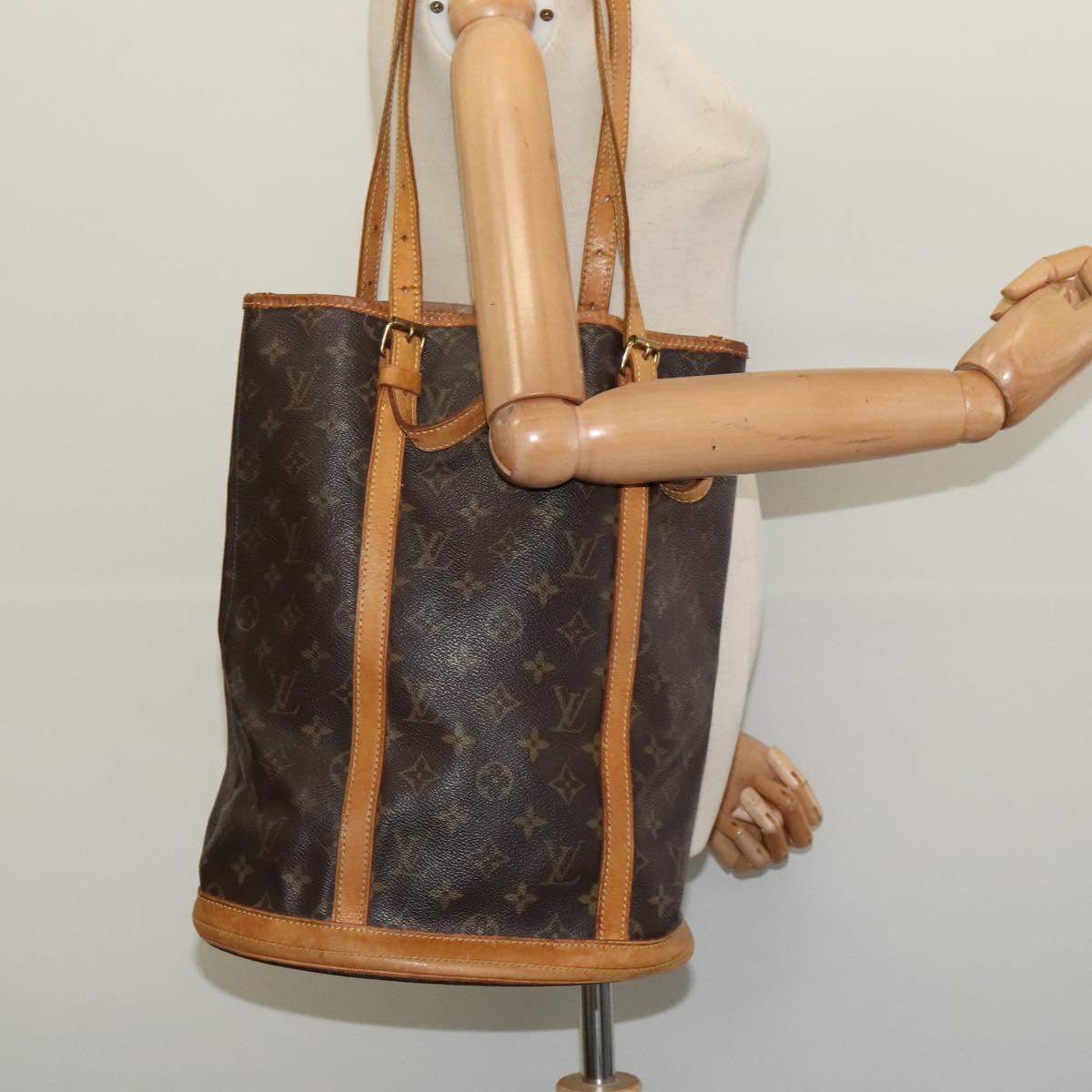 LOUIS VUITTON Monogram Bucket GM Shoulder Bag M42236 LV Auth 139561