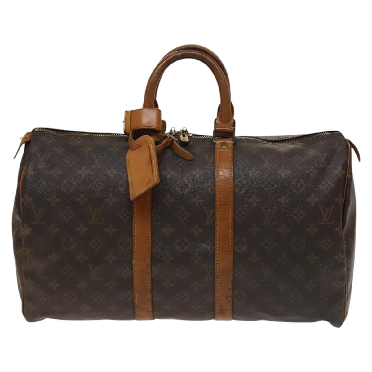 LOUIS VUITTON Monogram Keepall 45 Boston Bag M41428 LV Auth 139564