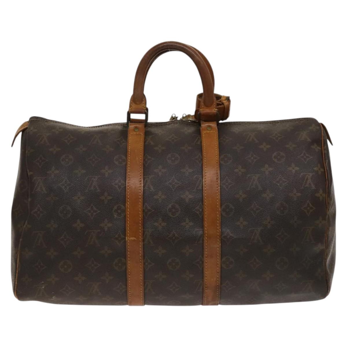 LOUIS VUITTON Monogram Keepall 45 Boston Bag M41428 LV Auth 139564
