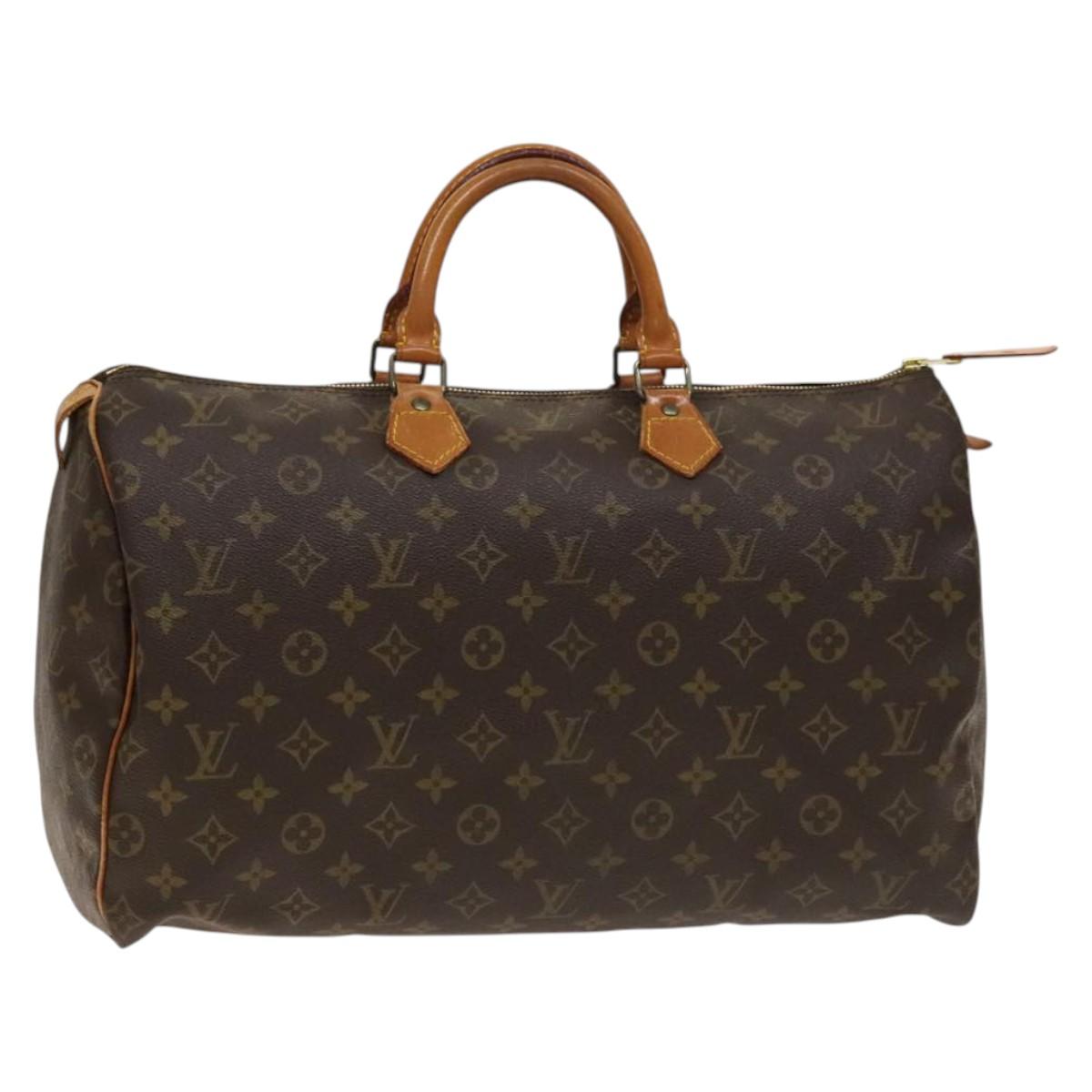 LOUIS VUITTON Monogram Speedy 40 Hand Bag M41522 LV Auth 139568