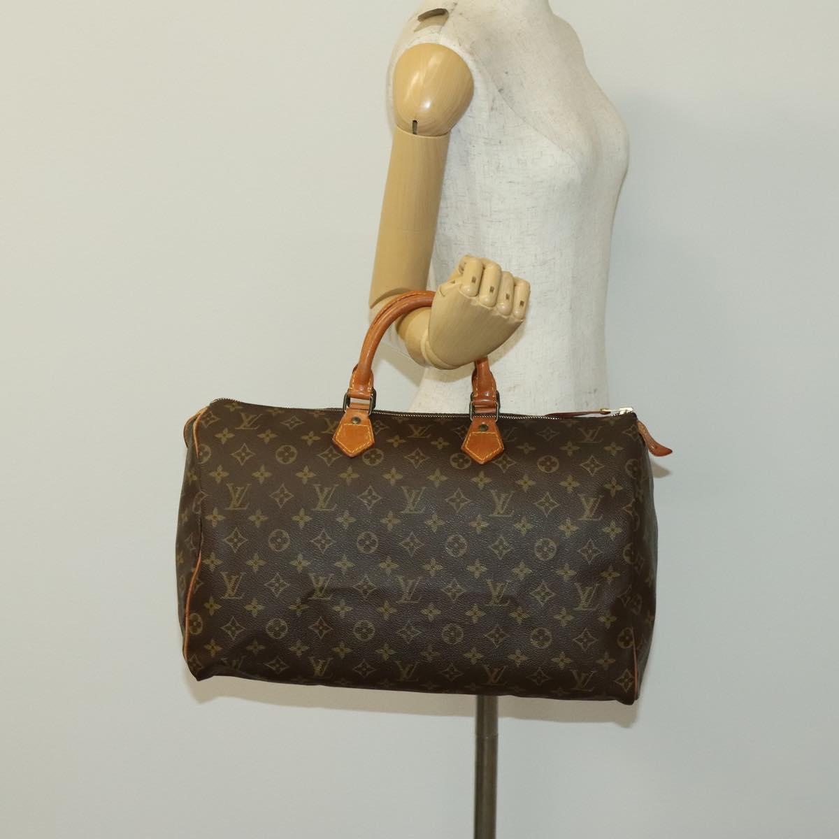 LOUIS VUITTON Monogram Speedy 40 Hand Bag M41522 LV Auth 139568