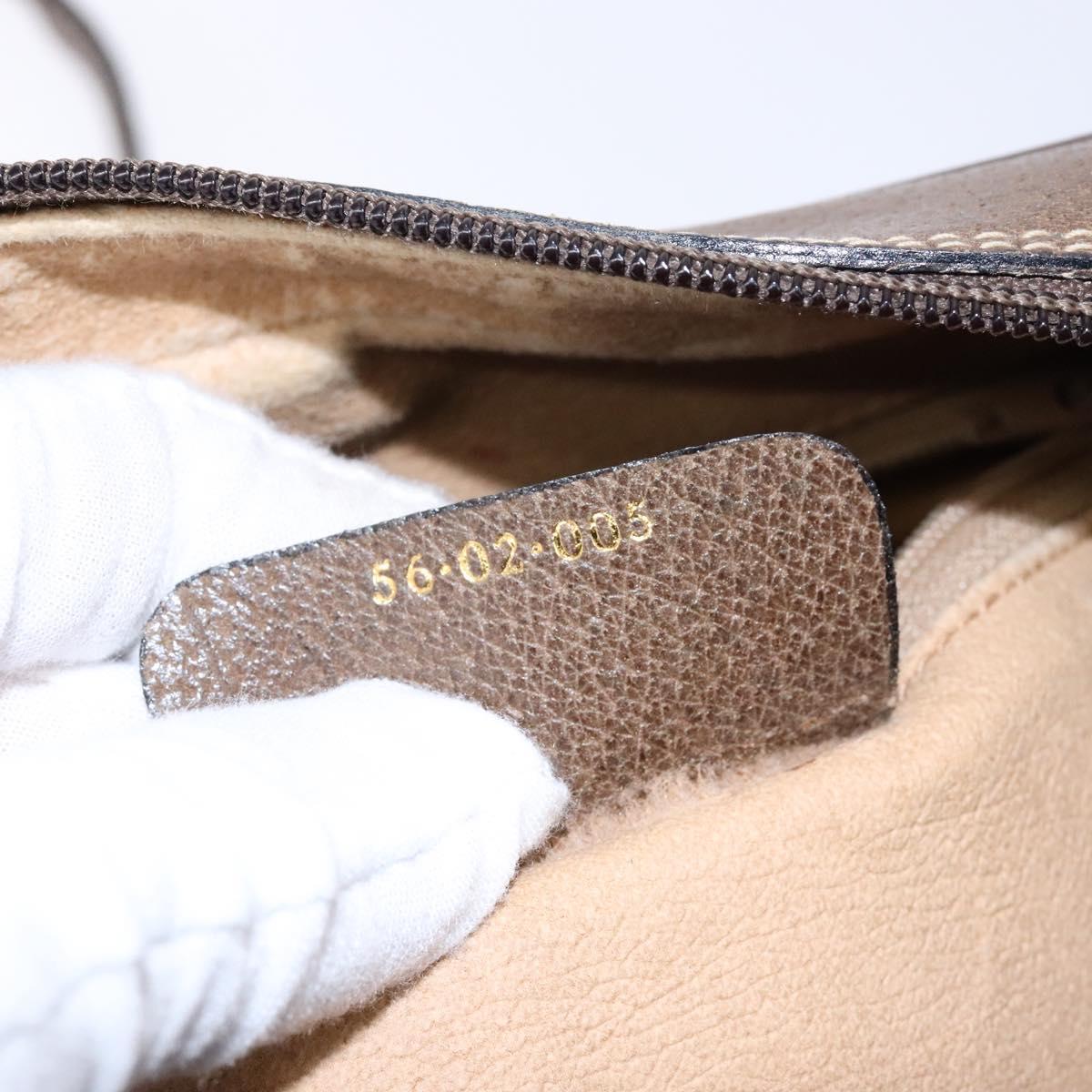 GUCCI GG Supreme Web Sherry Line Shoulder Bag PVC Beige 56 02 005 Auth 139573