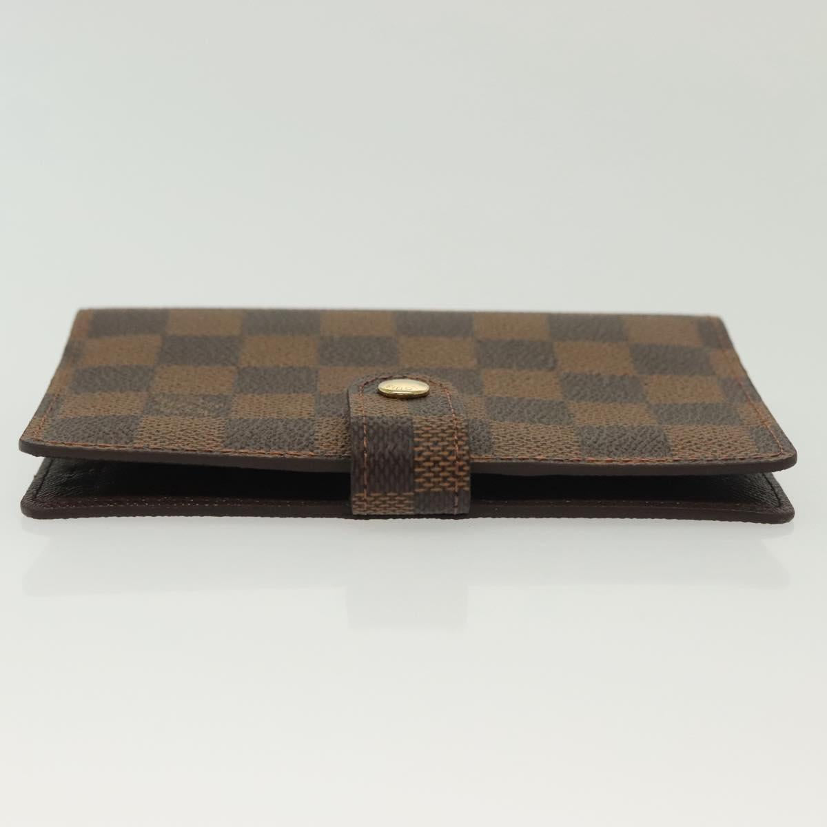 LOUIS VUITTON Damier Ebene Agenda PM Day Planner Cover R20700 LV Auth 139605