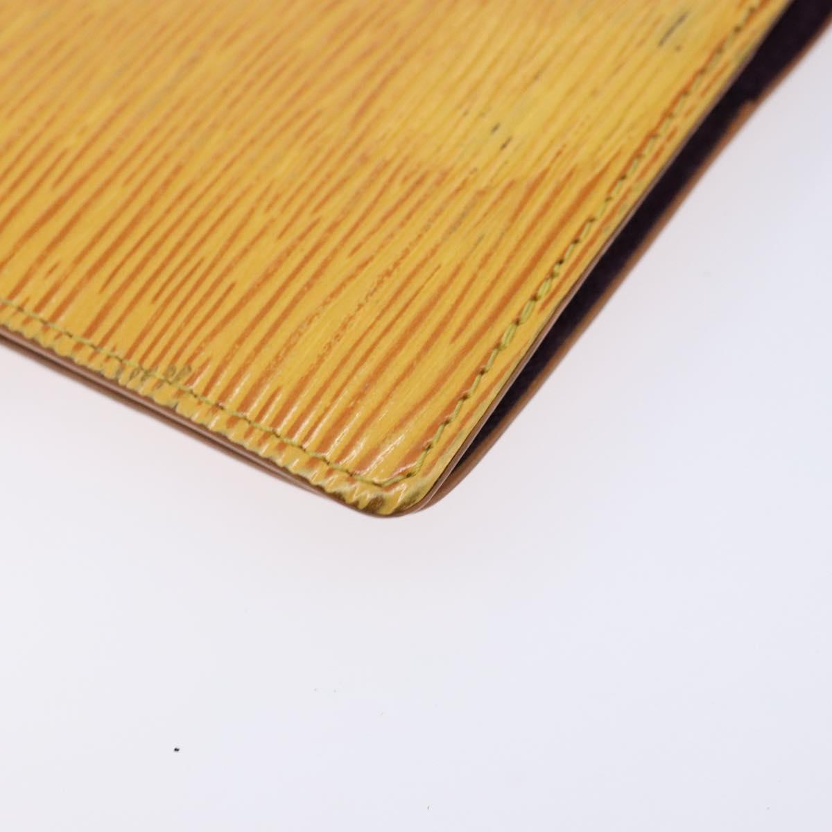 LOUIS VUITTON Epi Agenda PM Day Planner Cover Yellow R20059 LV Auth 139610