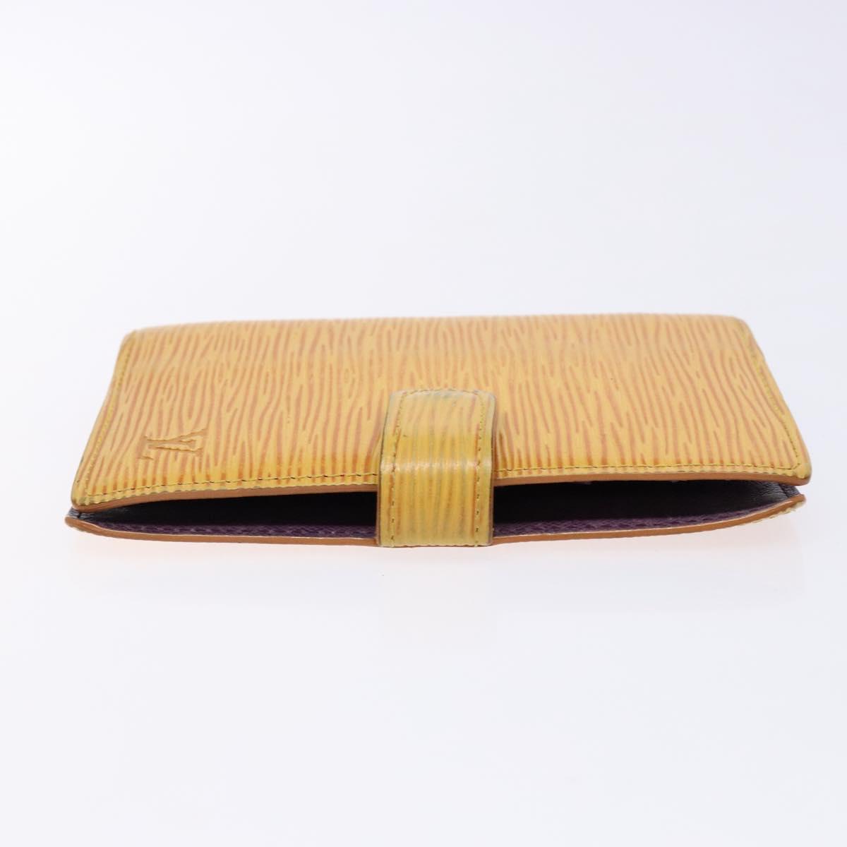 LOUIS VUITTON Epi Agenda PM Day Planner Cover Yellow R20059 LV Auth 139610
