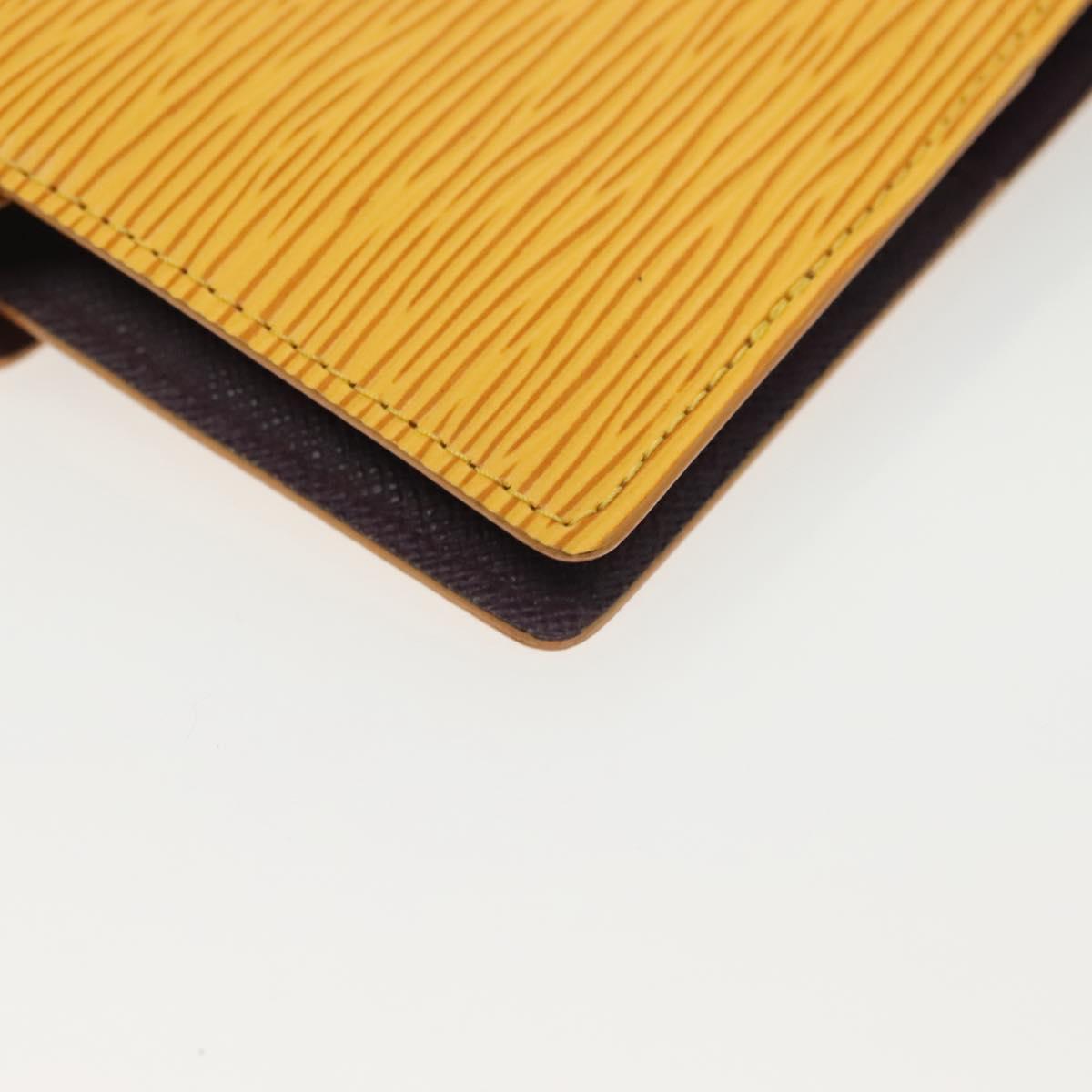 LOUIS VUITTON Epi Agenda PM Day Planner Cover Yellow R20059 LV Auth 139611