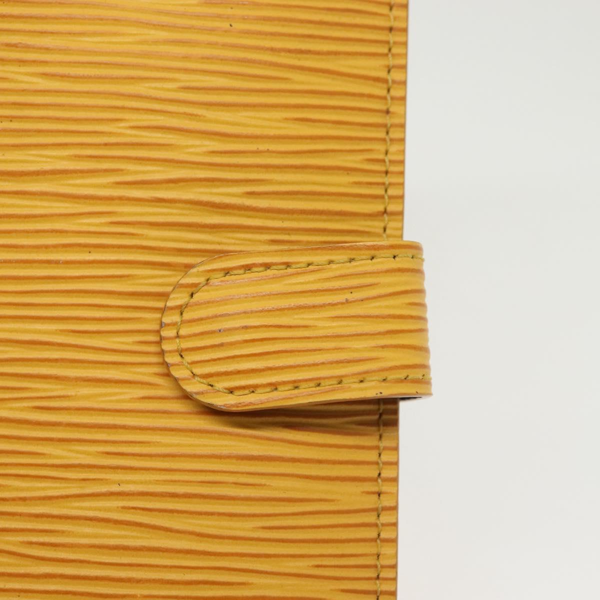 LOUIS VUITTON Epi Agenda PM Day Planner Cover Yellow R20059 LV Auth 139611