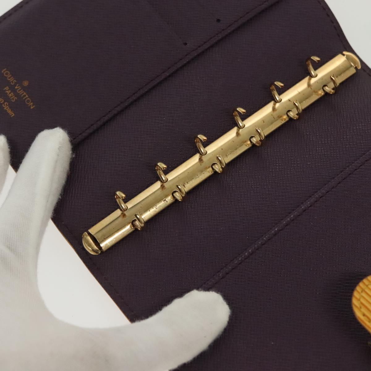 LOUIS VUITTON Epi Agenda PM Day Planner Cover Yellow R20059 LV Auth 139611