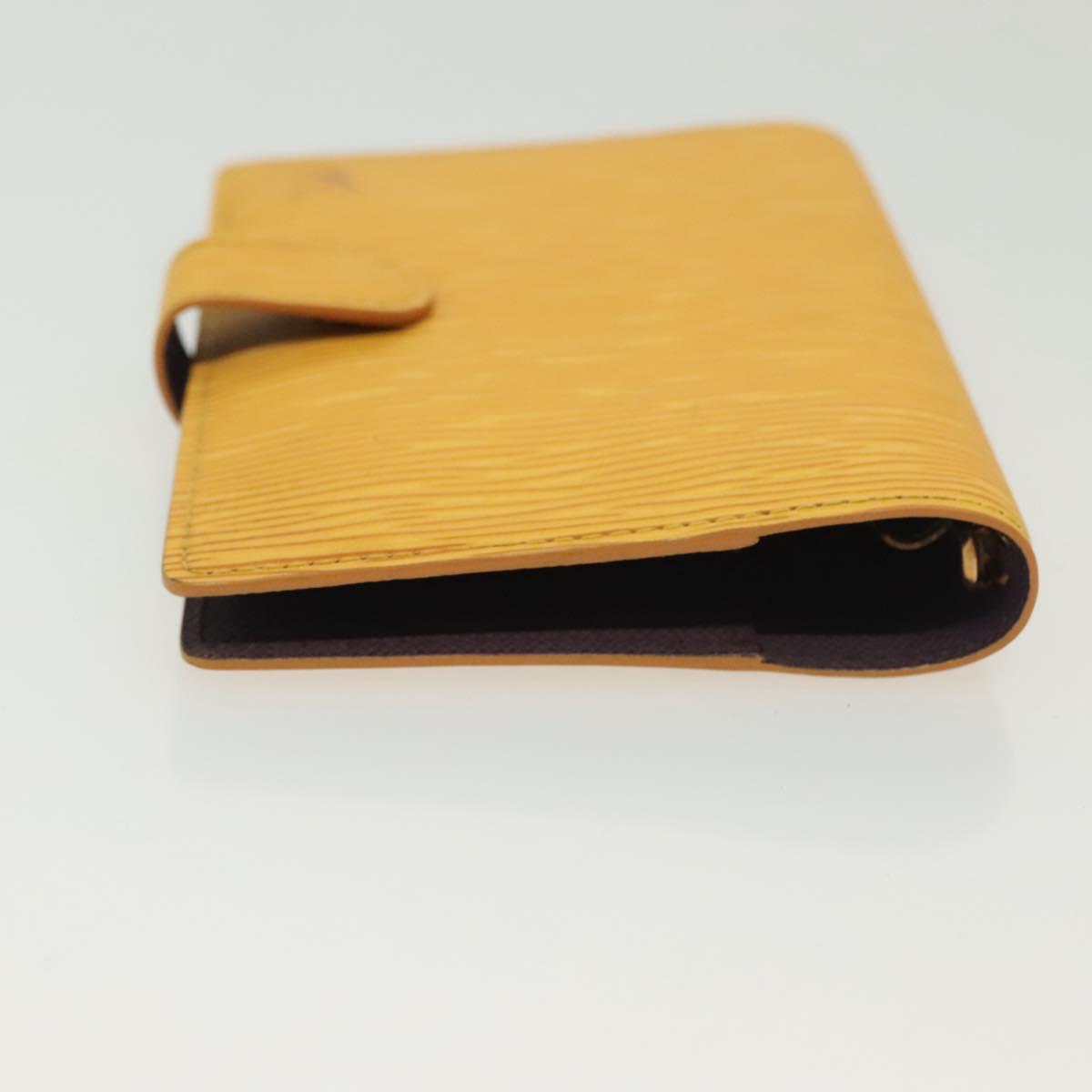 LOUIS VUITTON Epi Agenda PM Day Planner Cover Yellow R20059 LV Auth 139611