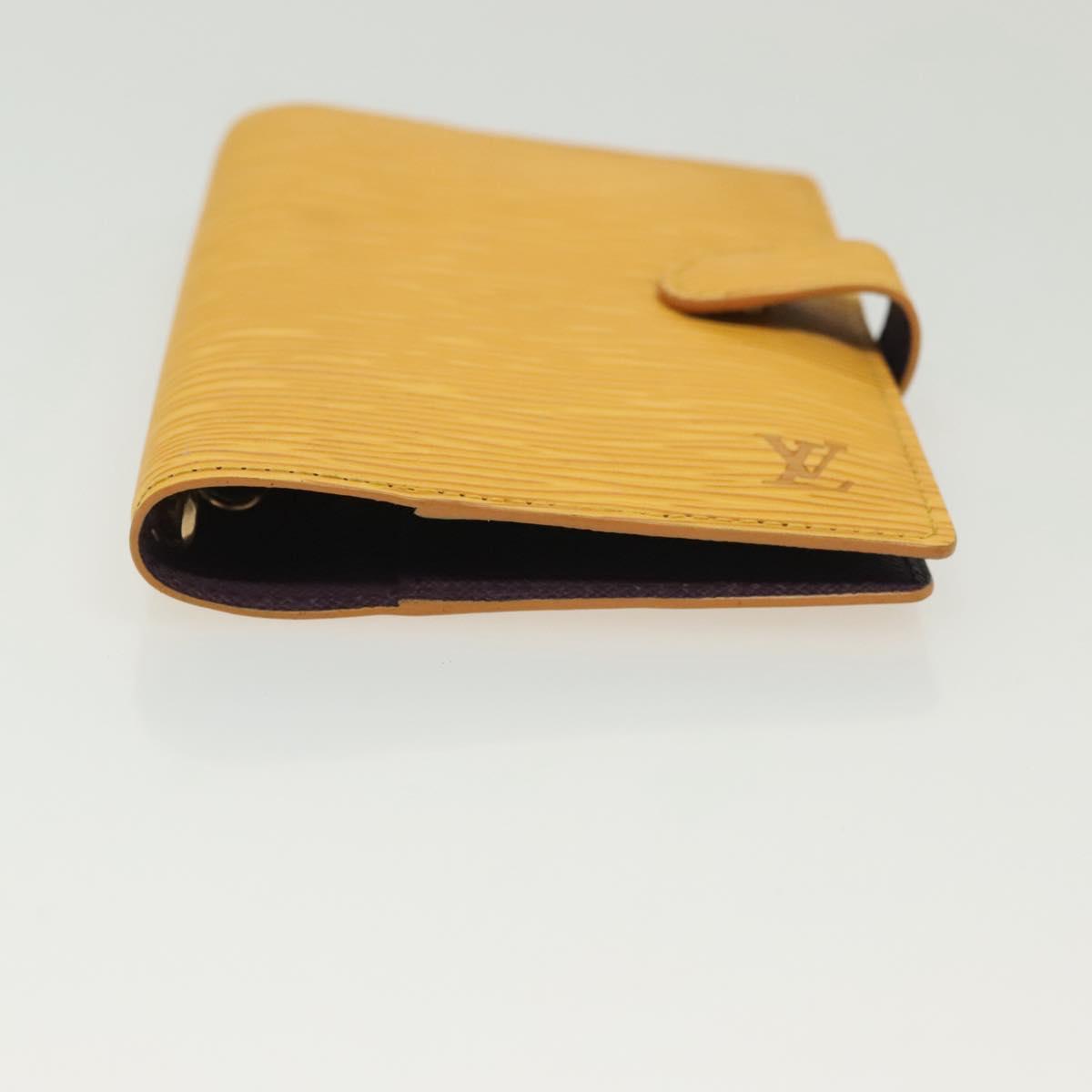 LOUIS VUITTON Epi Agenda PM Day Planner Cover Yellow R20059 LV Auth 139611
