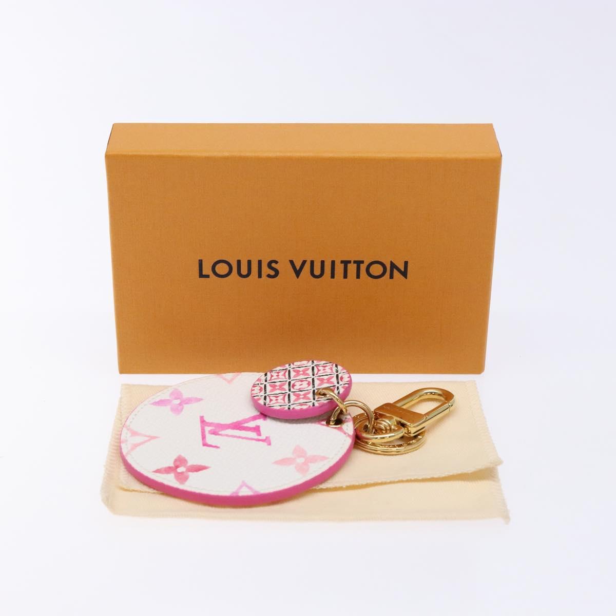 LOUIS VUITTON Monogram Watercolor By The Pool Charm Pink M01374 LV Auth 139615