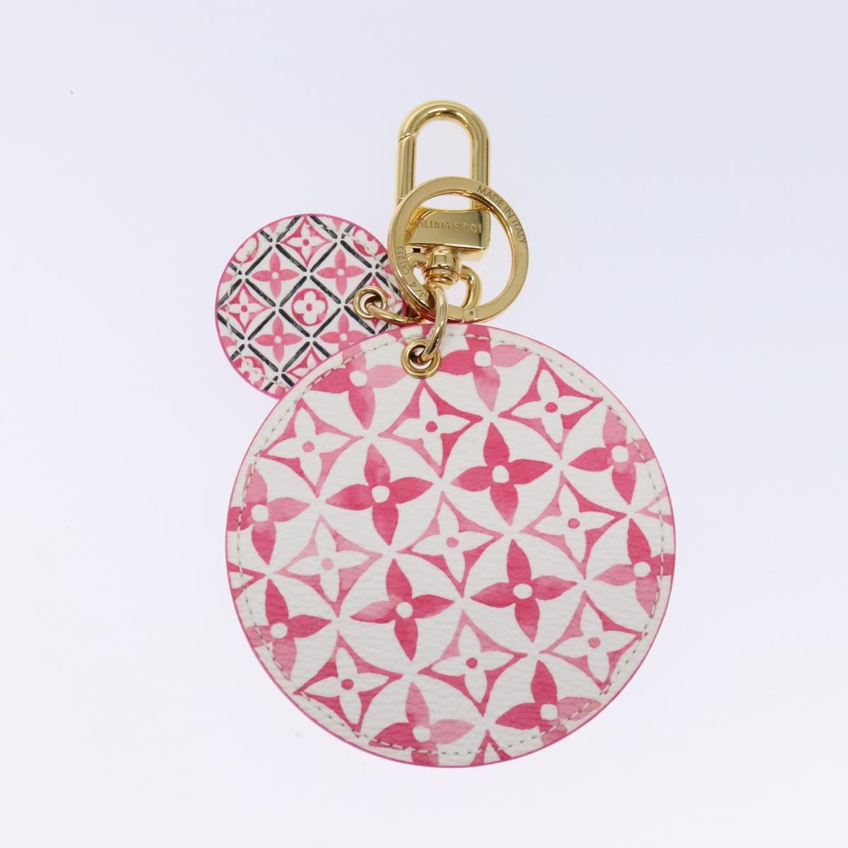 LOUIS VUITTON Monogram Watercolor By The Pool Charm Pink M01374 LV Auth 139615