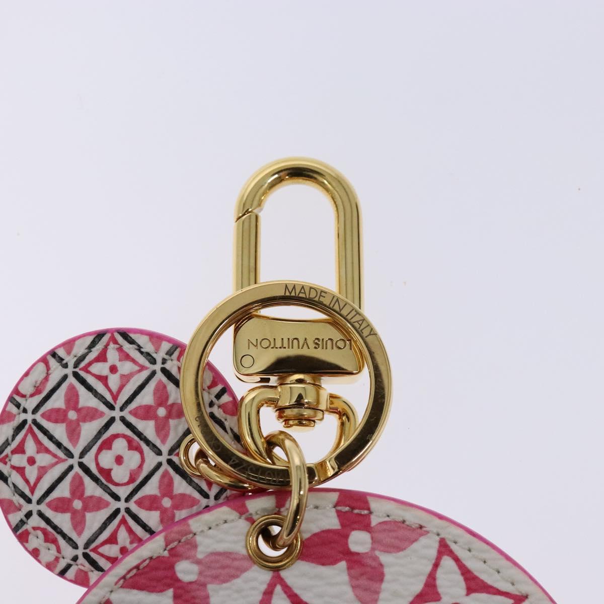 LOUIS VUITTON Monogram Watercolor By The Pool Charm Pink M01374 LV Auth 139615