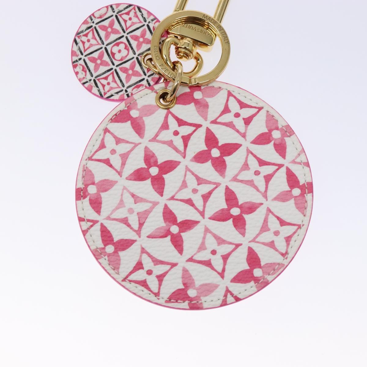 LOUIS VUITTON Monogram Watercolor By The Pool Charm Pink M01374 LV Auth 139615