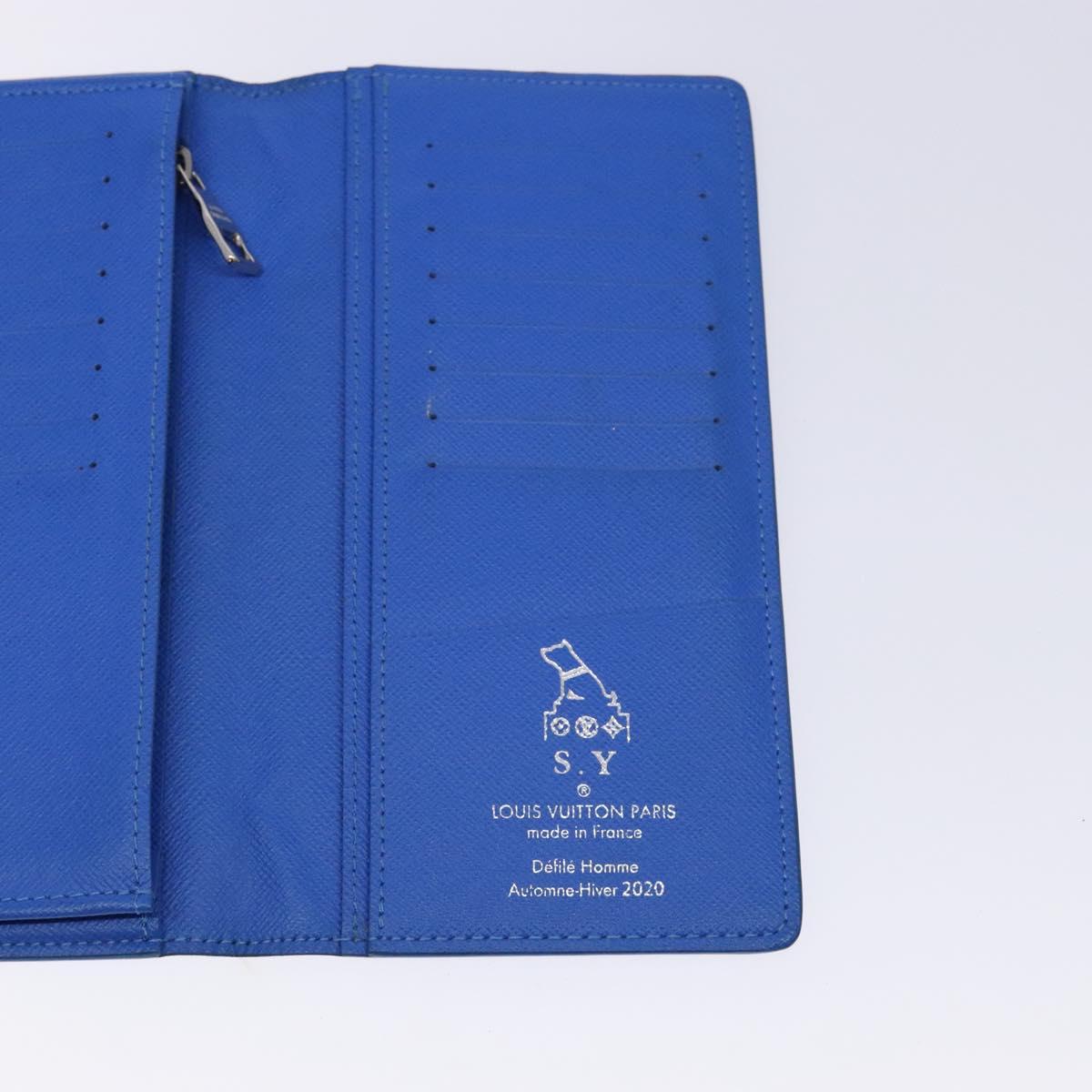 LOUIS VUITTON Monogram Clouds Portefeuille Braza Long Wallet M69680 Auth 139617