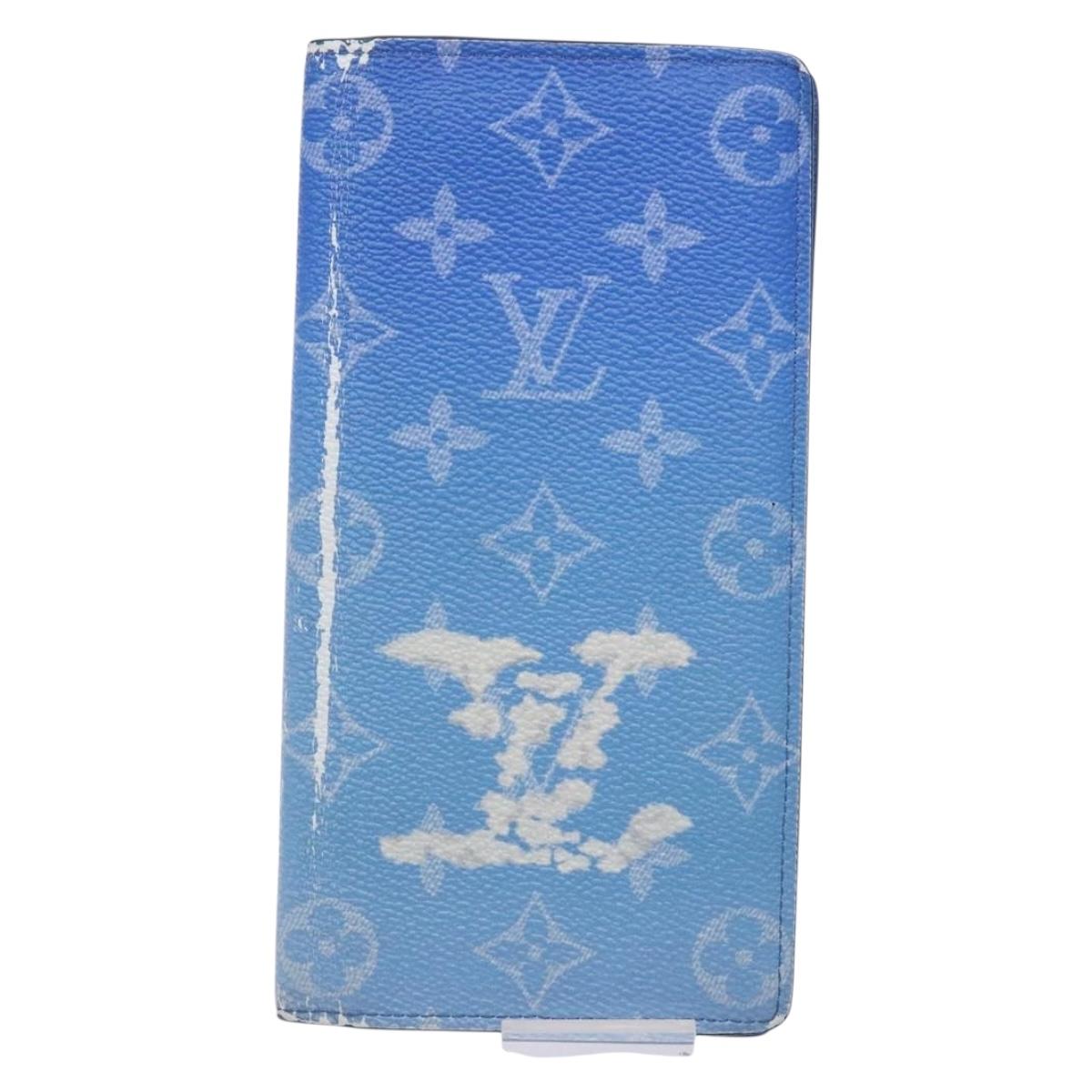LOUIS VUITTON Monogram Clouds Portefeuille Braza Long Wallet M69680 Auth 139617