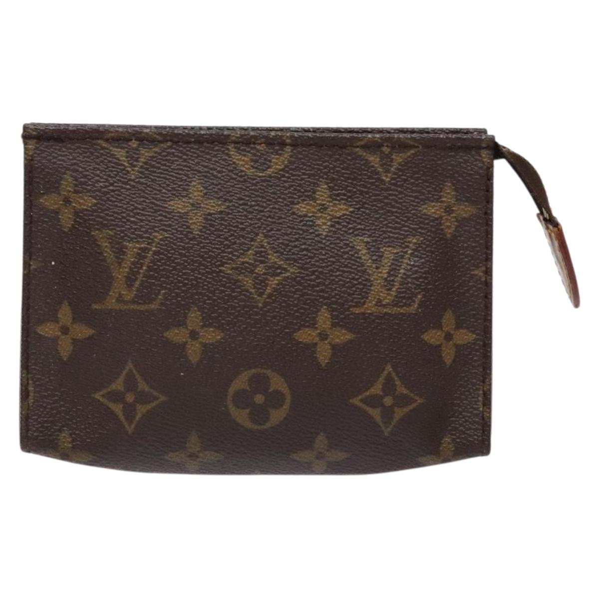 LOUIS VUITTON Monogram Poche Toilette 15 Pouch M47546 LV Auth 139618