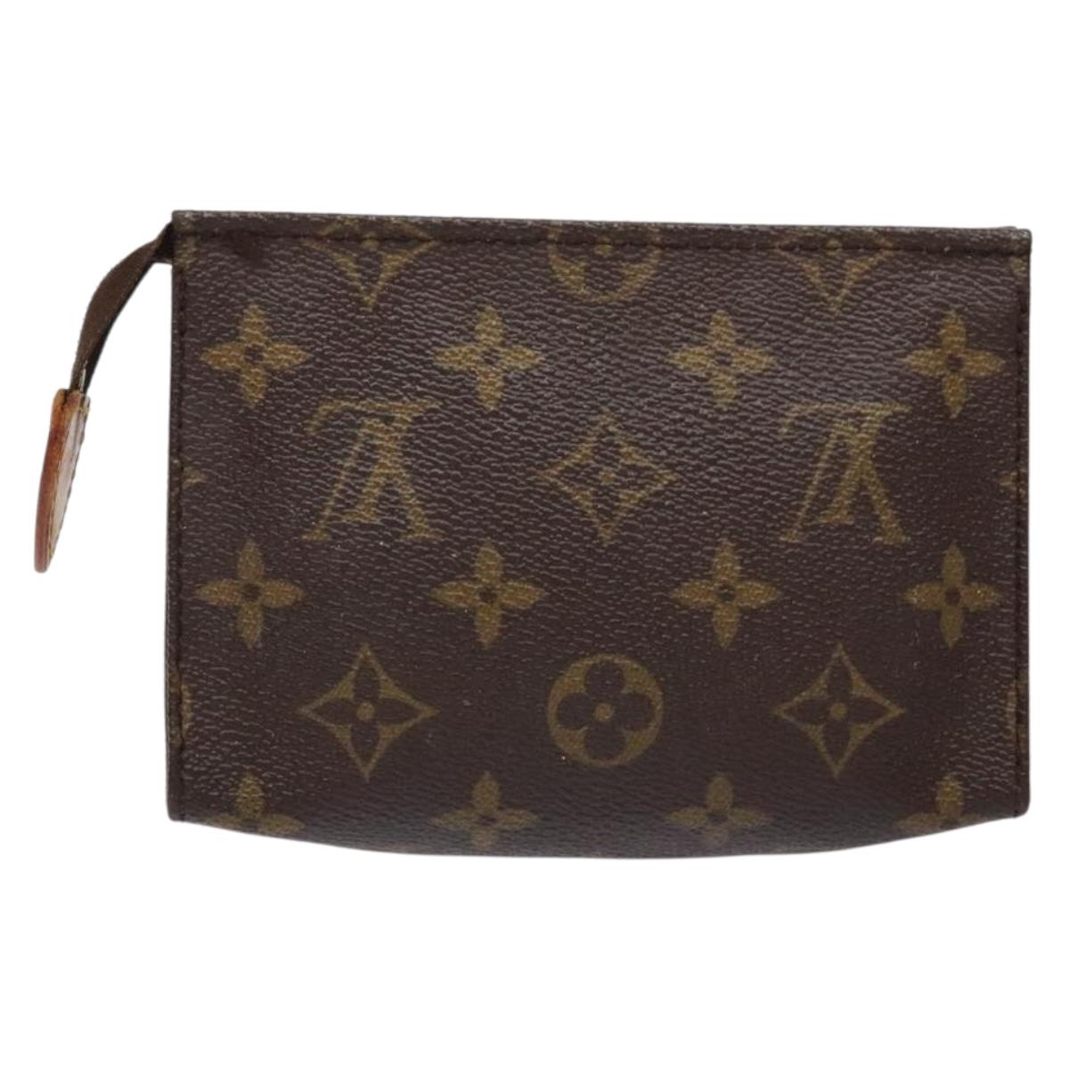 LOUIS VUITTON Monogram Poche Toilette 15 Pouch M47546 LV Auth 139618