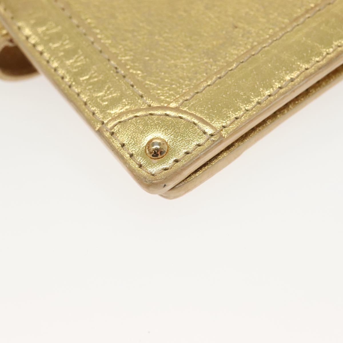 LOUIS VUITTON Suhari Agenda Partonaire PM Day Cover Gold R21048 Auth 139625