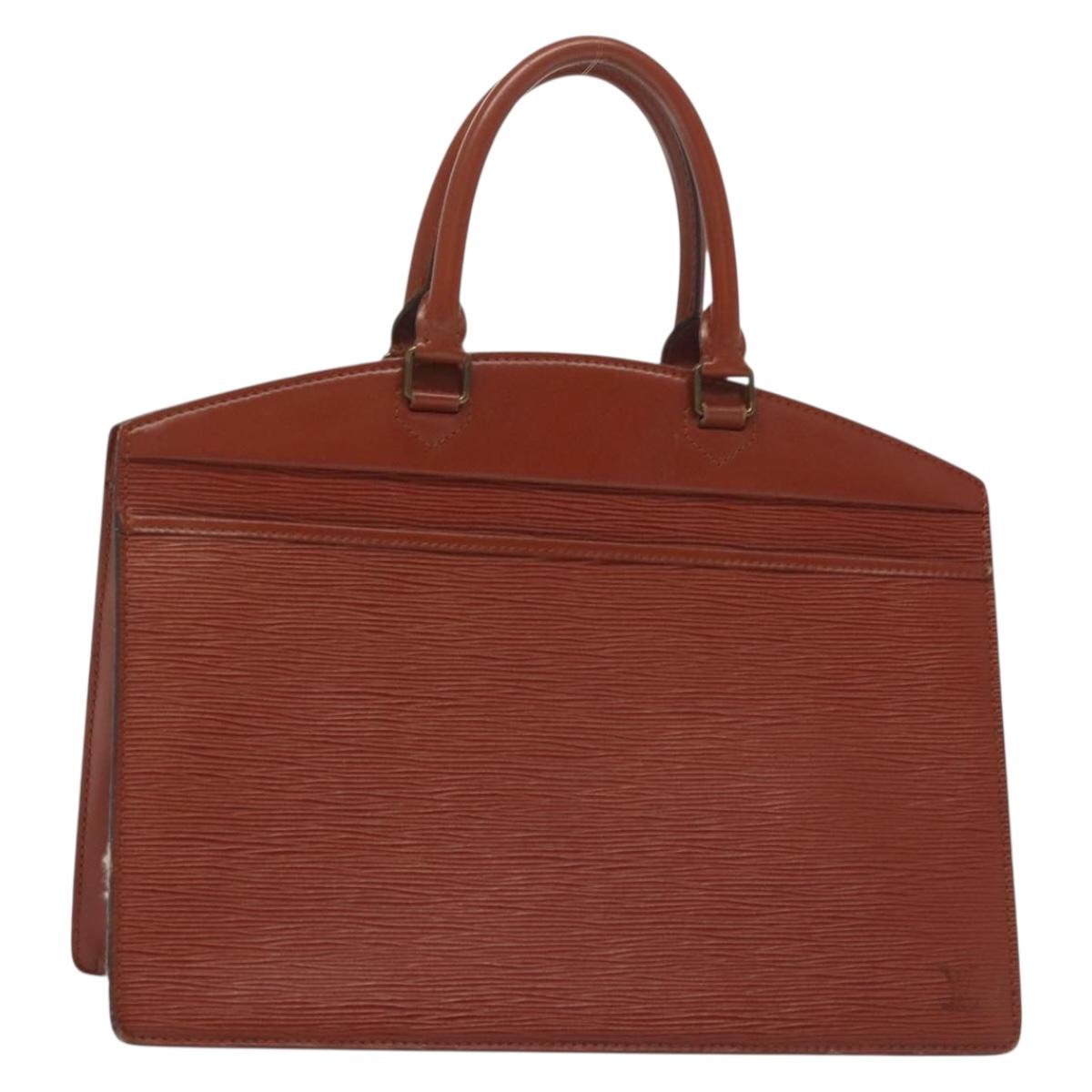 LOUIS VUITTON Epi Riviera Hand Bag Brown M48183 LV Auth 139641